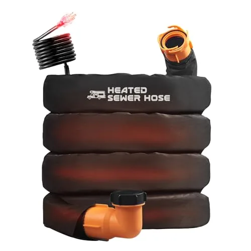 REHOSEUP 15ft Heated Sewer Hose Kit