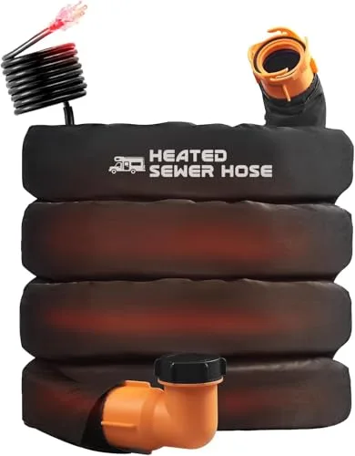 REHOSEUP 20ft Heated Sewer Hose Kit